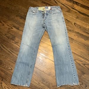 Hollister 34x34 bootcut jeans button fly